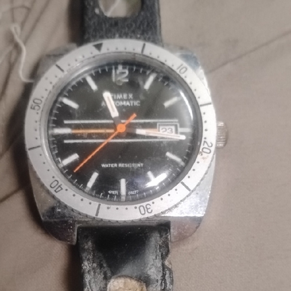 Timex Automatic Black and Silver Watch
